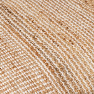 Surya Salem Cozy 18"L X 18"W Rustic Accent Pillow - Jute, Cotton & Wool Blend For Homey Comfort & Style Beige Jute,Wool,Cotton Sem001-1818