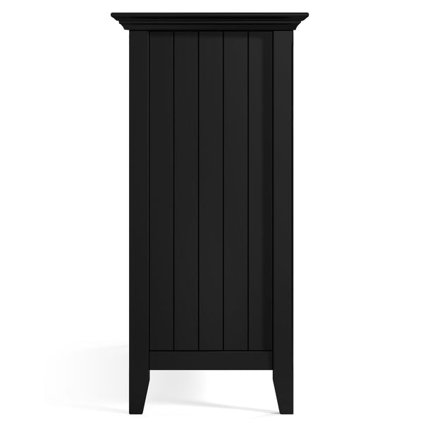 English Elm Bedford Sideboard Buffet With Wine Rack - Elegant Black Storage Solution For Dining & Living Spaces B136P158481