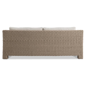 Bernhardt Bernhardt Trieste Outdoor Sofa With Deep-Weave Wicker, Plush Ergonomic Cushions, Uv-Resistant Finish - Made to Order O1417A