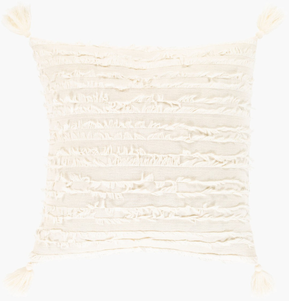 Livabliss Sereno Coastal Cotton Accent Pillow Woven Seaside Texture for Sofas and Bedrooms SEN001-2222
