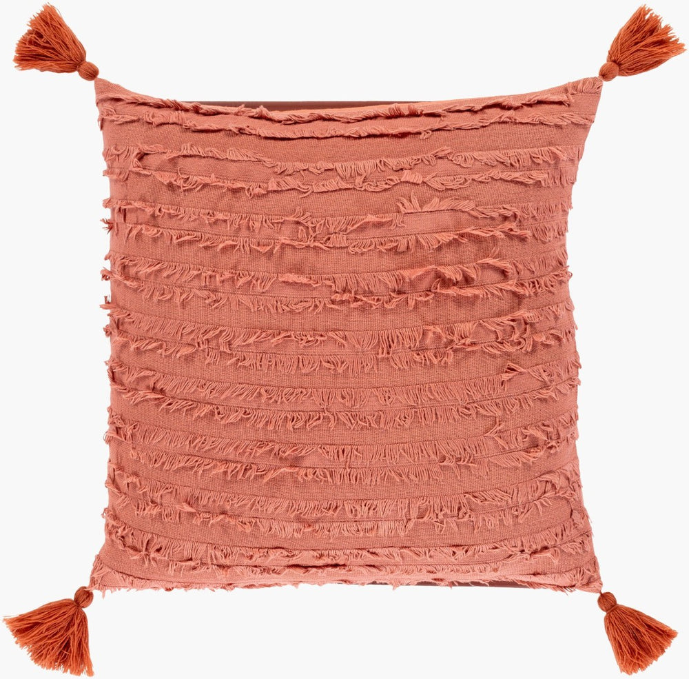 Surya Sereno Woven Cotton Accent Pillow Coastal Boho Style for Beach House Living Rooms SEN002-2020P