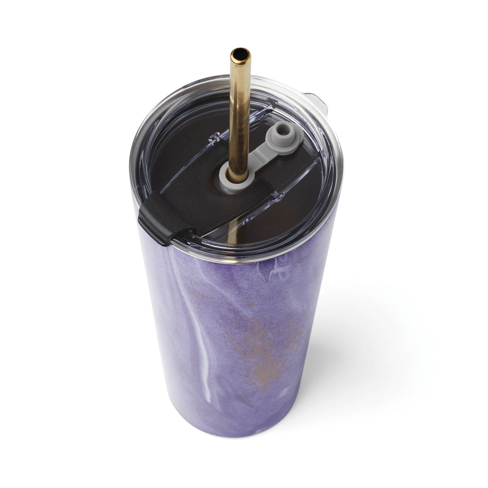 Lenox Cambridge 24 Oz Purple Geo Insulated Tumblers, Set of 2 NO COLOR METAL EWG8PUCB2DS