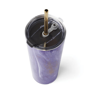 Lenox Cambridge 24 Oz Purple Geo Insulated Tumblers, Set of 2 NO COLOR METAL EWG8PUCB2DS