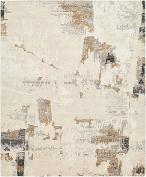 Surya Salerno Hand Knotted Wool Area Rug Mid Century Geometric Low Pile Living Room Anchor 10' x 14' Rectangle SEO2300-1014