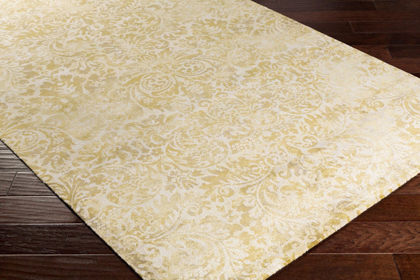 Livabliss Saverio Machine Woven Viscose Area Rug Lustrous Low Pile Accent for Entryways and Baths Light Olive, Gr 7'8" x 10'11" SEO4001-7811