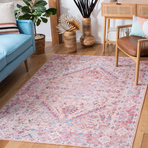 Safavieh Serapi 515 Power Loomed Transitional Rug Beige / Pink 3'-3" x 5'