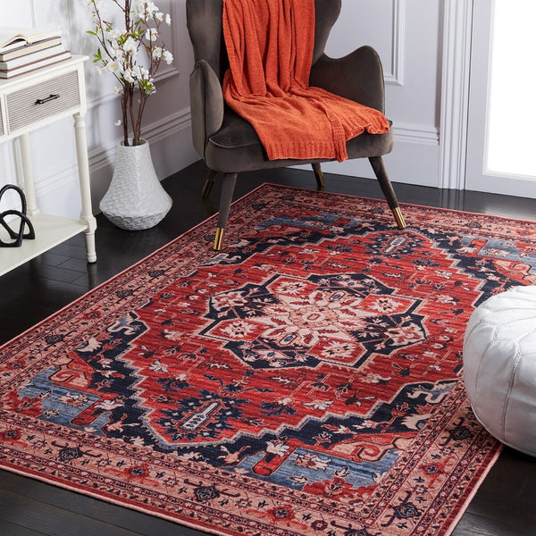 Safavieh Serapi 557 Power Loomed Transitional Rug Red / Beige 3'-3" x 5'