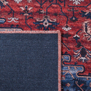 Safavieh Serapi 560 Power Loomed Transitional Rug Red / Navy 8' x 8' Square