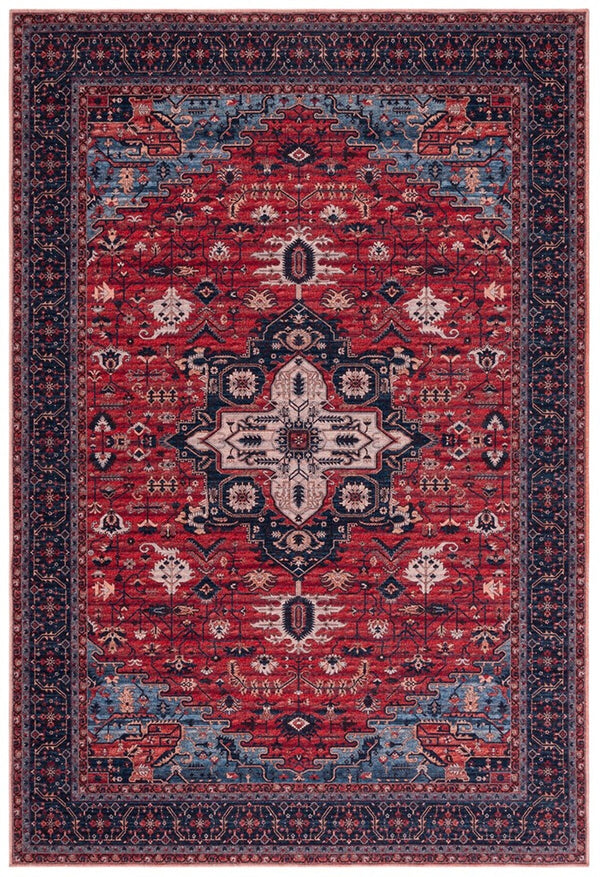Safavieh Serapi 560 Power Loomed Transitional Rug Red / Navy 8' x 8' Square