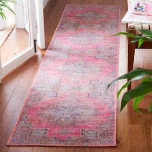 Safavieh Serapi 580 Power Loomed Transitional Rug Pink / Beige 8' x 8' Square
