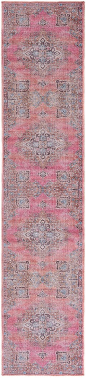 Safavieh Serapi 580 Power Loomed Transitional Rug Pink / Beige 8' x 8' Square