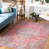 Safavieh Serapi 580 Power Loomed Transitional Rug Pink / Beige 8' x 8' Square