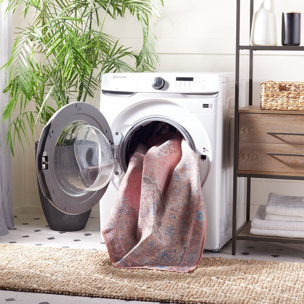 Safavieh Serapi 580 Power Loomed Transitional Rug Pink / Beige 8' x 8' Square