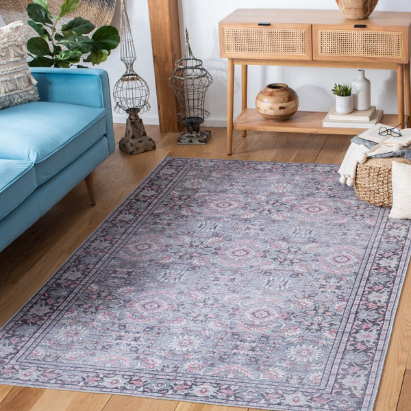 Safavieh Serapi 584 Power Loomed Transitional Rug Grey / Pink 3'-3" x 5'