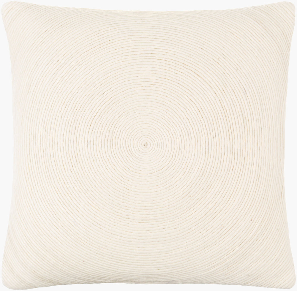 Surya Sequence 18" Contemporary Accent Pillow - Stylish Wool & Cotton Decor For Modern Living Spaces Ivory Wool,Cotton Seq001-2020