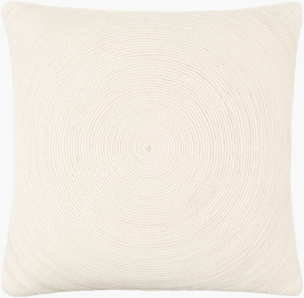 Surya Sequence 18" Contemporary Accent Pillow - Stylish Wool & Cotton Decor For Modern Living Spaces Ivory Wool,Cotton Seq001-2020