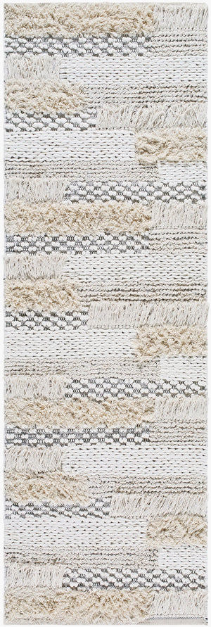 Surya Serena 2'6" X 8' Eco-friendly Handmade Area Rug - Stylish, Durable, And Perfect For Any Room! Ivory Cotton Ser2301-268