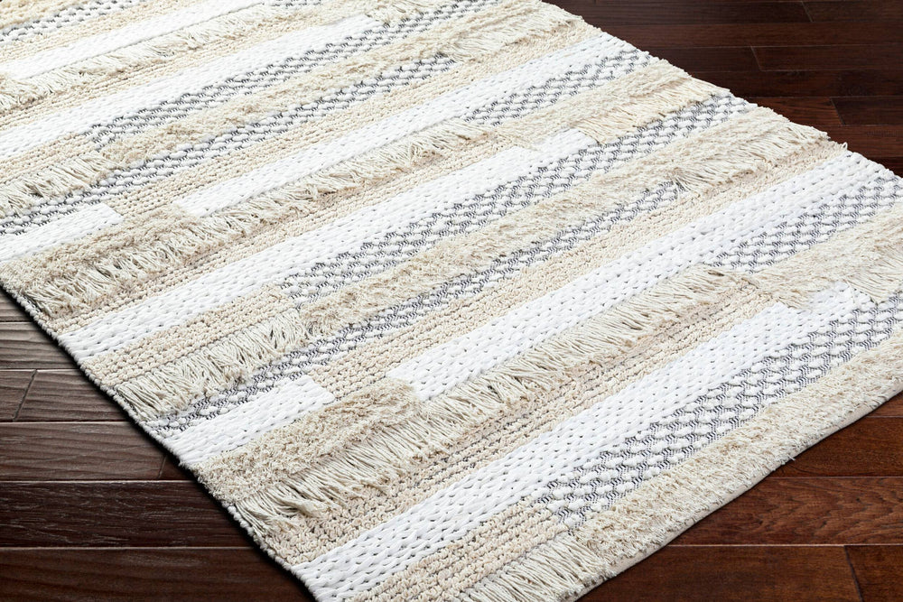 Surya Serena 2'6" X 8' Eco-friendly Handmade Area Rug - Stylish, Durable, And Perfect For Any Room! Ivory Cotton Ser2301-268