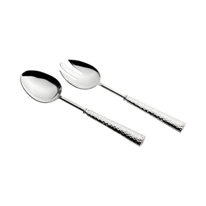 Salad Server Set with Hammered Silver Plated SERVER024 Elk Home