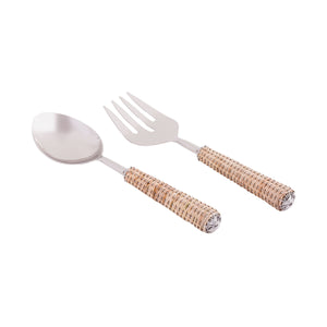 Cane Salad Server Set - Polished SERVER025 Elk Home