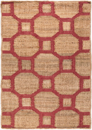 Surya Seaport 2' X 3' Handmade Jute And Viscose Rug - Elegant Global Design For Charming Home Decor Brown Jute,Viscose Set3005-23