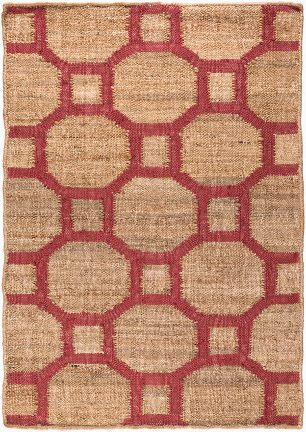 Surya Seaport 2' X 3' Handmade Jute And Viscose Rug - Elegant Global Design For Charming Home Decor Brown Jute,Viscose Set3005-23