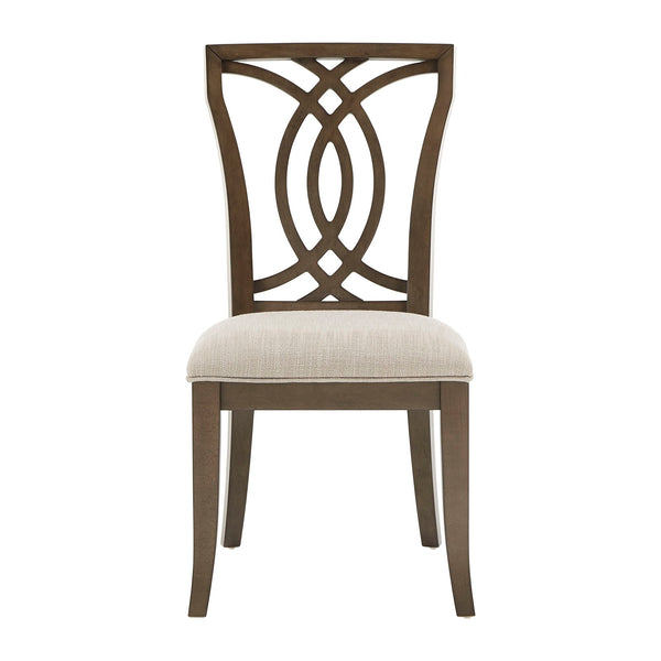 Homelegance By Top-Line Estefania Dark Walnut Finish and Fabric Dining Chairs (Set of 2) Brown Wood