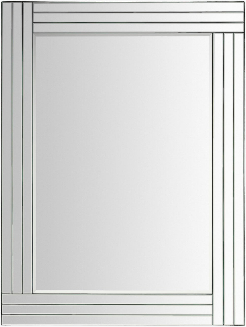 Livabliss Seymore Frameless Rectangular Wall Mirror Large Reflective Surface for Modern Interiors Clear 40"H x 30"W x 2"D SEY4000-M