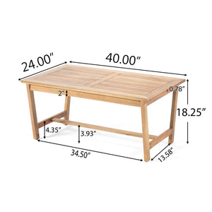 English Elm Panama Acacia Wood 4 Piece Outdoor Chat Set with Weather Resistant Cushions 59411.00