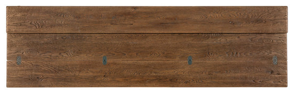 Hooker Furniture Driftwood Flip-Top Console Table With Buckboard Distressed Finish, Space-Saving Expandable Design Medium Wood 6820-85003-85