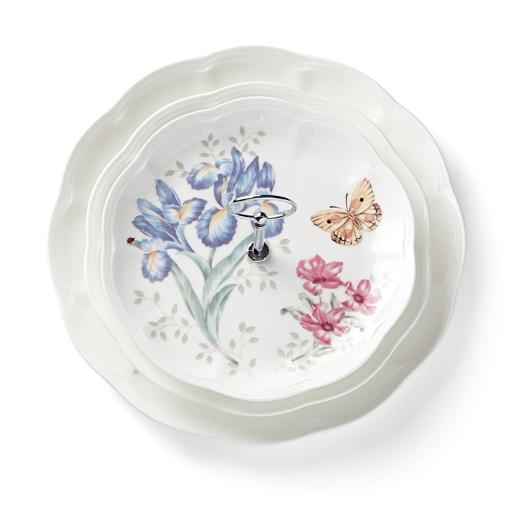 Lenox Butterfly Meadow 3-Tiered Server Multi, WHITE PORCELAIN 825847