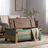 Christopher Knight Home® - Noble House - Combes Boho Handmade Distressed Mango Wood Storage Coffee Table