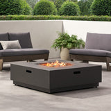 Christopher Knight Home® - Noble House - Wellington Outdoor 50,000 Btu Square Fire Pit (No Tank Holder)