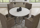 Parker House Pure Modern Dining 54 In. Round Table with Wood Base Moonstone Oak Solids / Oak Veneers DPUR#54RND