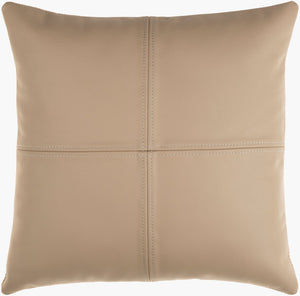 Livabliss Sheffield Square Faux Suede Leather Accent Pillow Textural Traditional Sofa Decor SFD004-2020