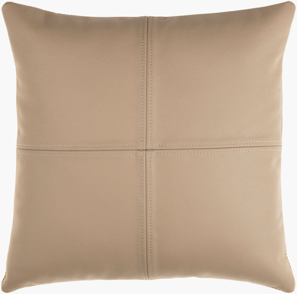 Livabliss Sheffield Square Faux Suede Leather Accent Pillow Textural Traditional Sofa Decor SFD004-2020
