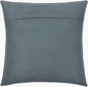 Surya Sheffield Updated Traditional 18" Accent Pillow - Luxurious Faux Suede & Leather, Durable Comfort! Charcoal Leather,Faux Suede Sfd005-2020d