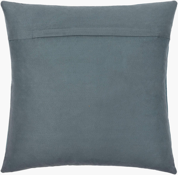 Surya Sheffield Updated Traditional 18" Accent Pillow - Luxurious Faux Suede & Leather, Durable Comfort! Charcoal Leather,Faux Suede Sfd005-2020d
