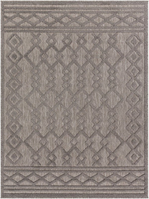 Livabliss San Diego Bold Graphic Polypropylene Area Rug for Living Rooms Entryways and Patios Gray 6'7" x 9' SFG2310-679