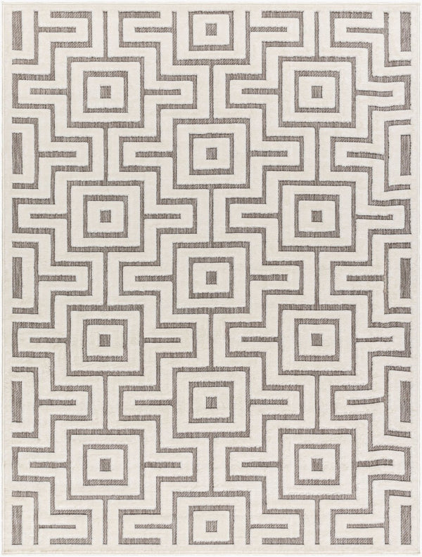 Livabliss San Diego Geometric Polypropylene Area Rug Indoor Outdoor Medium Pile Modern SFG2347-537