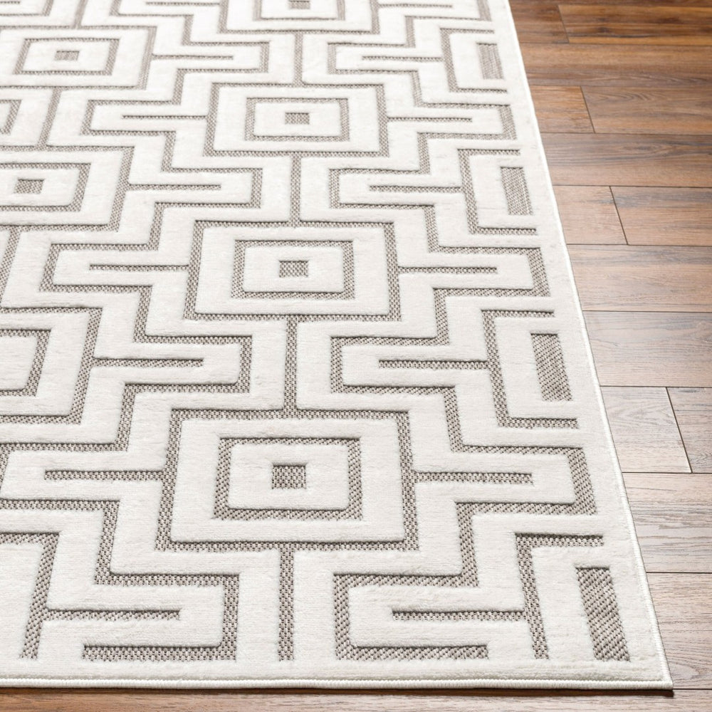 Livabliss San Diego Geometric Polypropylene Area Rug Indoor Outdoor Medium Pile Modern SFG2347-537