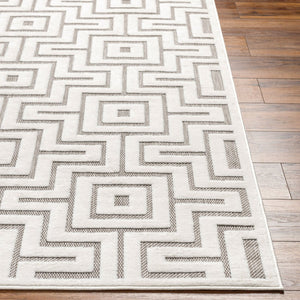 Livabliss San Diego Geometric Polypropylene Area Rug Indoor Outdoor Medium Pile Modern SFG2347-537