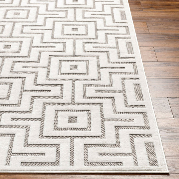 Livabliss San Diego Geometric Polypropylene Area Rug Indoor Outdoor Medium Pile Modern SFG2347-537