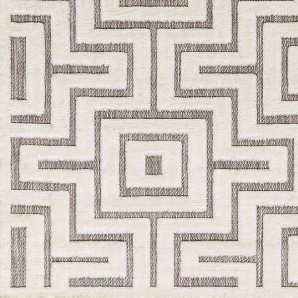 Livabliss San Diego Geometric Polypropylene Area Rug Indoor Outdoor Medium Pile Modern SFG2347-537