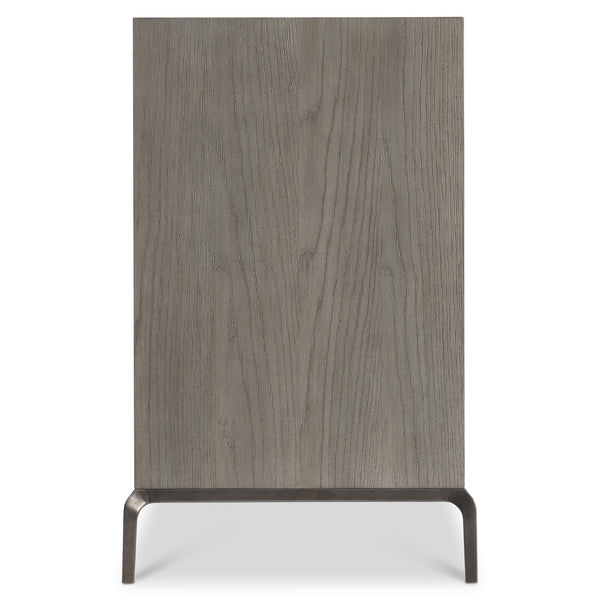 Bernhardt Bernhardt Elysia Buffet With Dark Bronze Greco‑Roman Frieze, Weathered Greige Oak, Soft‑Close Doors 332132