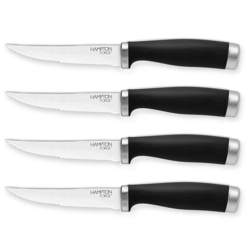 Lenox Hampton Forge Epicure Black 4 Piece Steak Knife Set Black, BLACK MULTI HMC01A103S