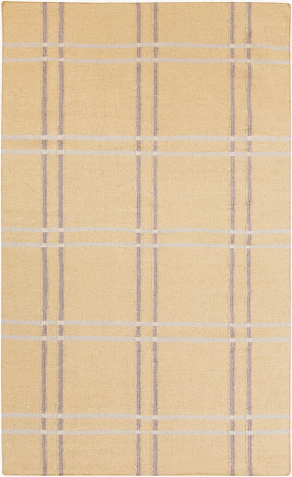 Surya Sheffield Market Sfm-8004 2'6" X 8' Durable Handmade Wool Rug For Modern Decor - Limited Warranty Tan Wool Sfm8005-3353