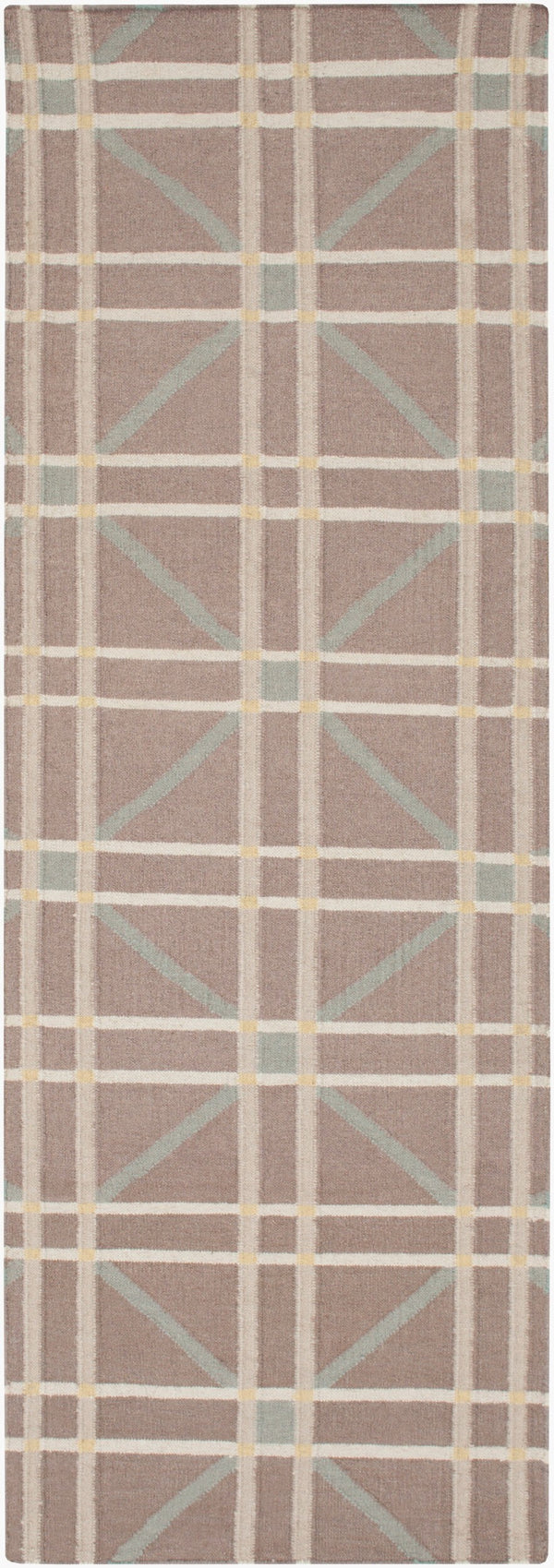 Surya Sheffield Market Sfm-8004 2'6" X 8' Durable Handmade Wool Rug For Modern Decor - Limited Warranty Mustard Wool Sfm8008-268