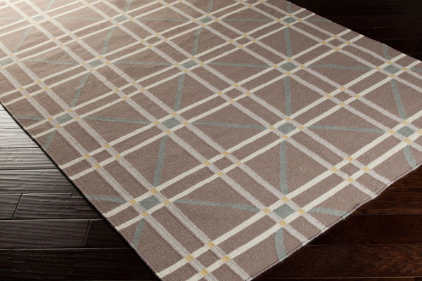 Surya Sheffield Market Sfm-8004 2'6" X 8' Durable Handmade Wool Rug For Modern Decor - Limited Warranty Mustard Wool Sfm8008-811