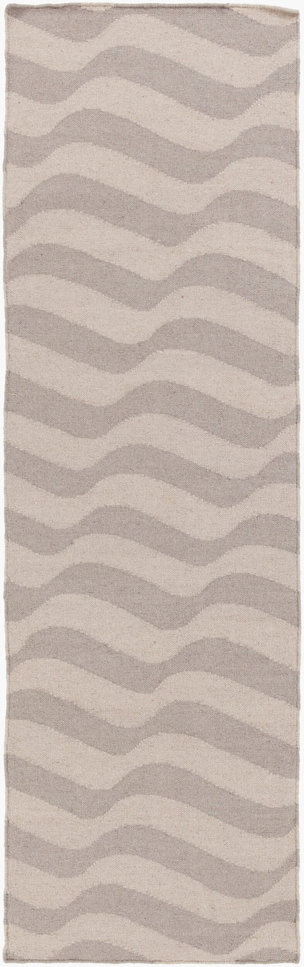 Surya Sheffield Market Sfm-8004 2'6" X 8' Durable Handmade Wool Rug For Modern Decor - Limited Warranty Slate Wool Sfm8010-268